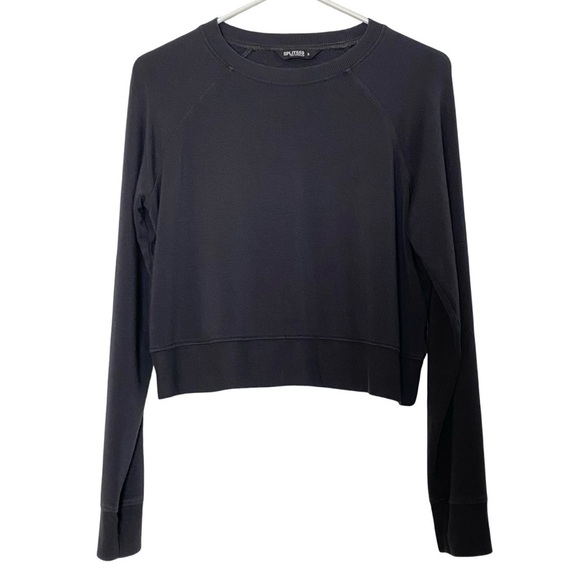 Splits59 Tops - Splits59 Sweatshirt Womens Size Small Dark Gray Light Weight Boxy Raglan Grey
